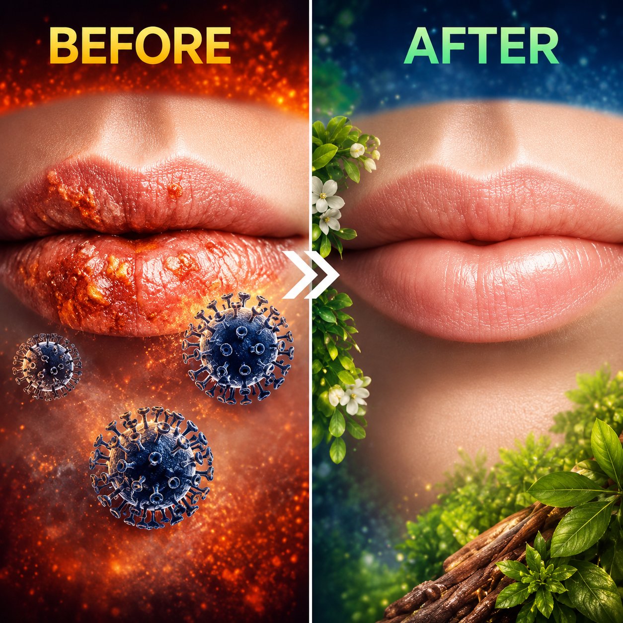 Before and After Herpafend